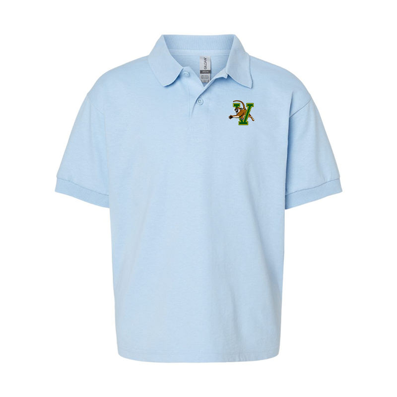 Youth Vermont Catamounts Gildan Dry Blend Jersey Polo